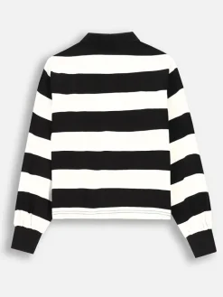 Poloshirt zwart/wit
