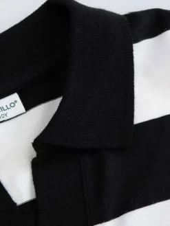 Poloshirt zwart/wit
