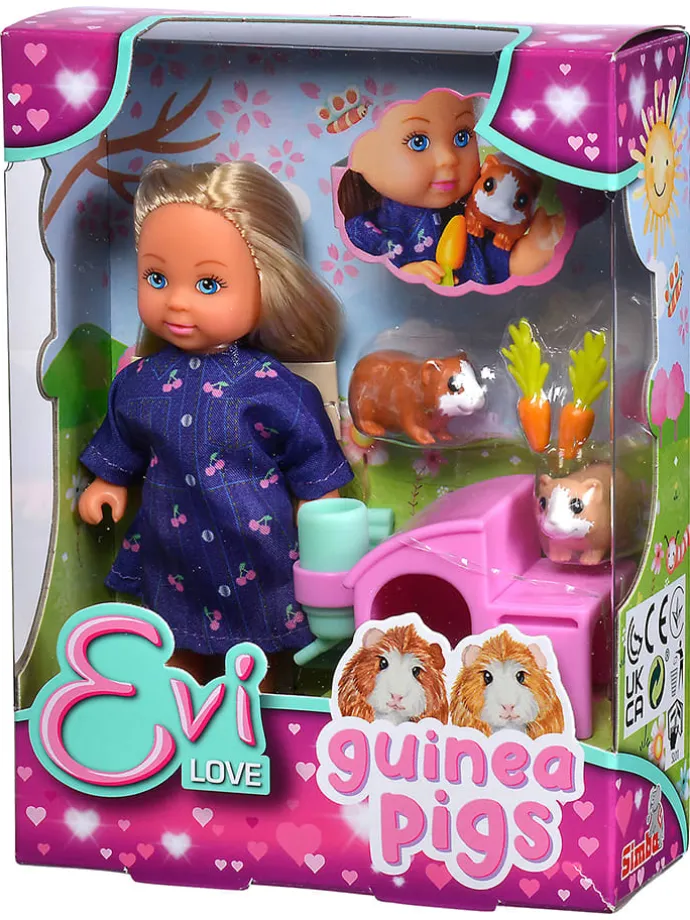 Pop "Evi Guinea Pigs" met accessoires - vanaf 3 jaar