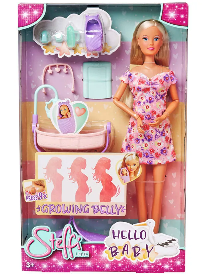 Pop "Hello Baby" met baby en accessoires - vanaf 3 jaar
