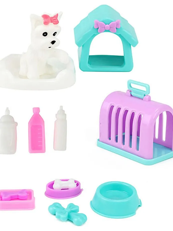 Pop "Lauren - Hondenverzorging" met accessoires - vanaf 3 jaar