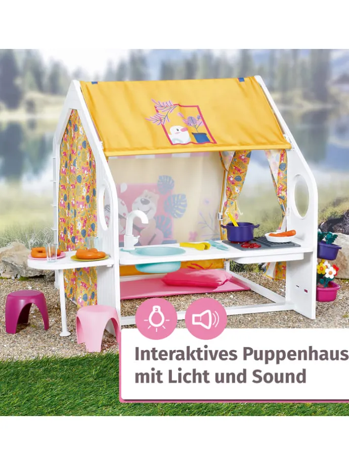 Poppenhuis "BABY born Weekend House" geel - vanaf 3 jaar