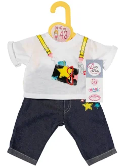 Poppenoutfit "Dolly Moda Jeans + Shirt" meerkleurig - vanaf 3 jaar