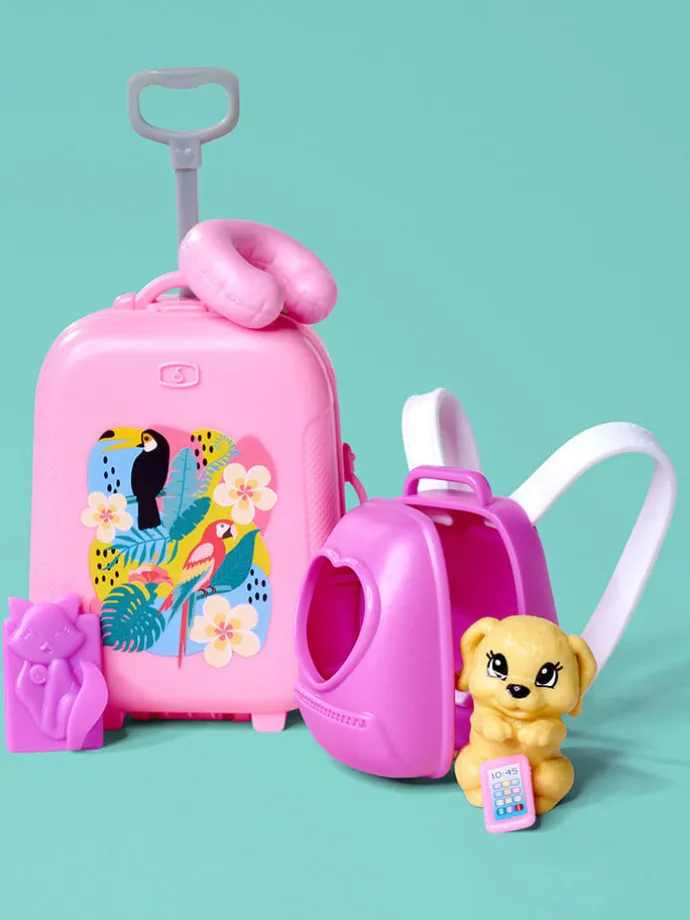 Pop "Travel" met hond en accessoires - vanaf 3 jaar