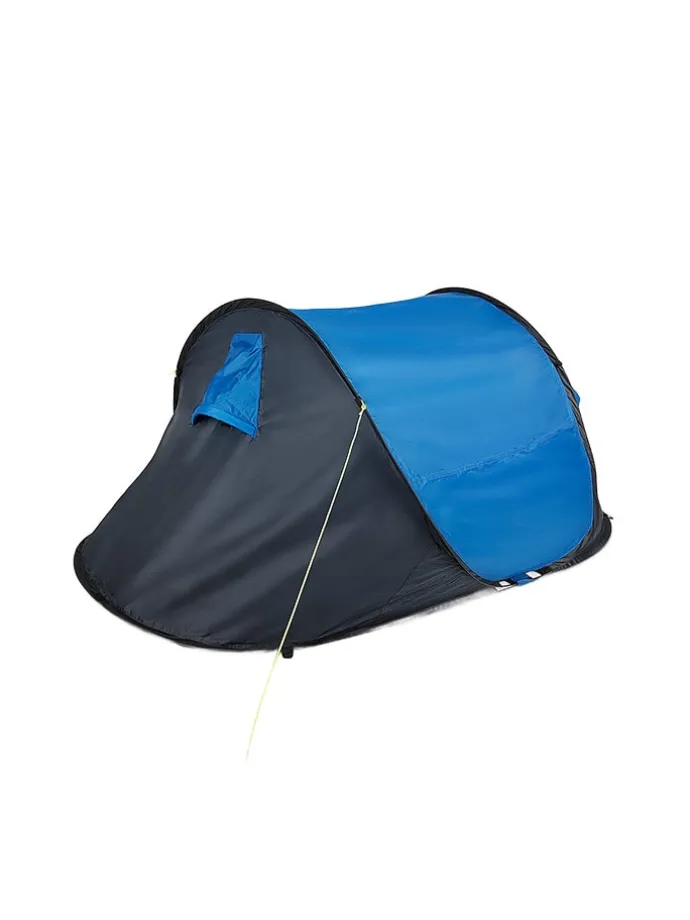 Pop-up tent "Malawi II" blauw/grijs - (L)220 x (B)90 x (H)120 cm