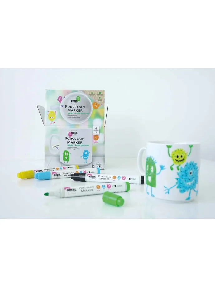 Porseleinmarkers "Junior" - 5 stuks - vanaf 3 jaar