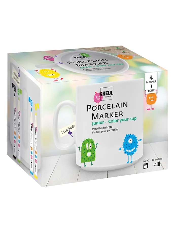 Porseleinmarkers "Junior" - 5 stuks - vanaf 3 jaar