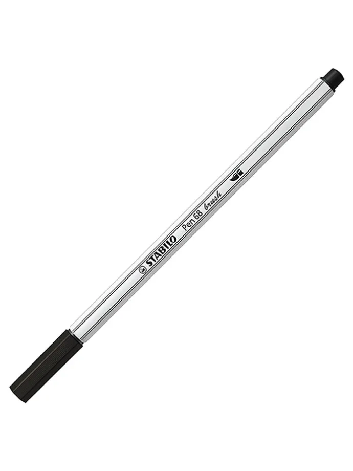 Premium viltstiften met penseelpunt "STABILO Pen 68 Brush" - 20 stuks
