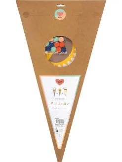 Puntzak-knutselset "SAFARI SCHOOL" beige/bruin