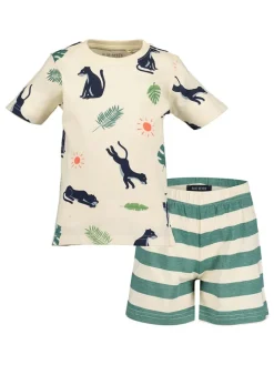Pyjama crème/groen