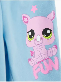 Pyjama crème/lichtblauw