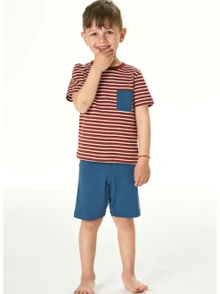 Pyjama rood/blauw