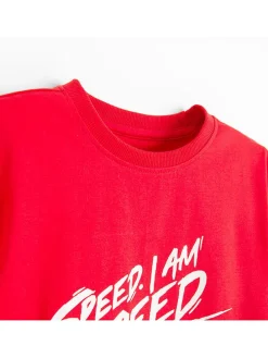 Pyjama rood/zwart/wit
