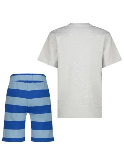 Pyjama "Wasoy" grijs/blauw