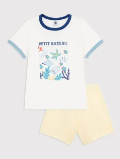 Pyjama wit/geel