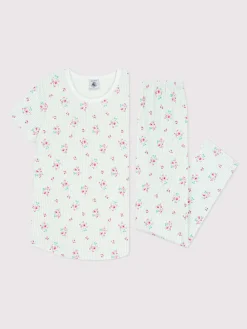 Pyjama wit/groen