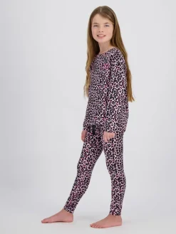Pyjama zwart/lichtroze