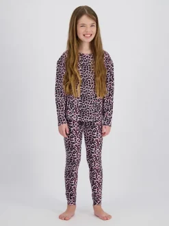 Pyjama zwart/lichtroze