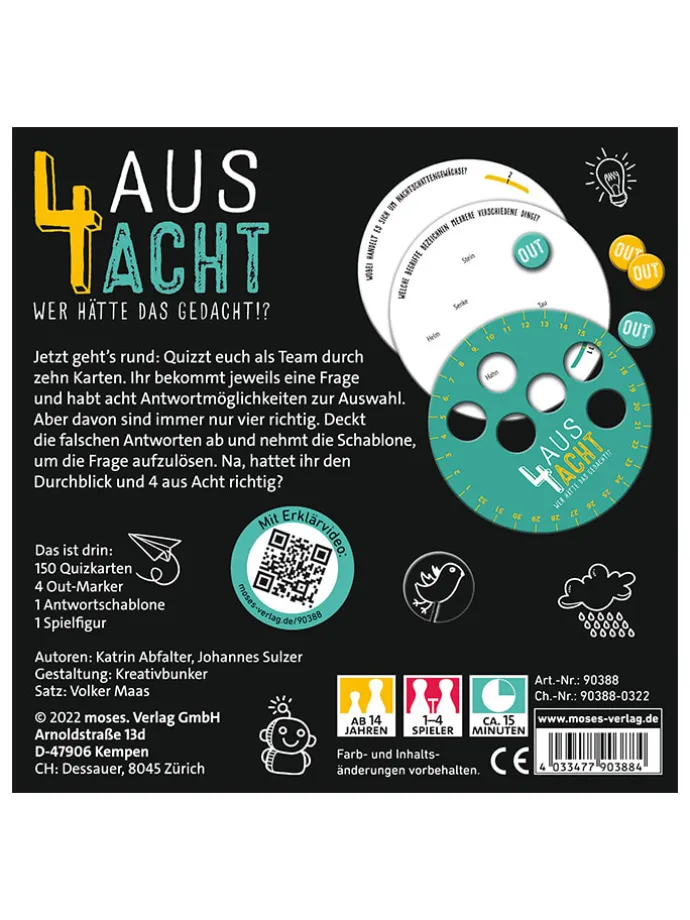 Quizspel "4 aus Acht" - vanaf 14 jaar
