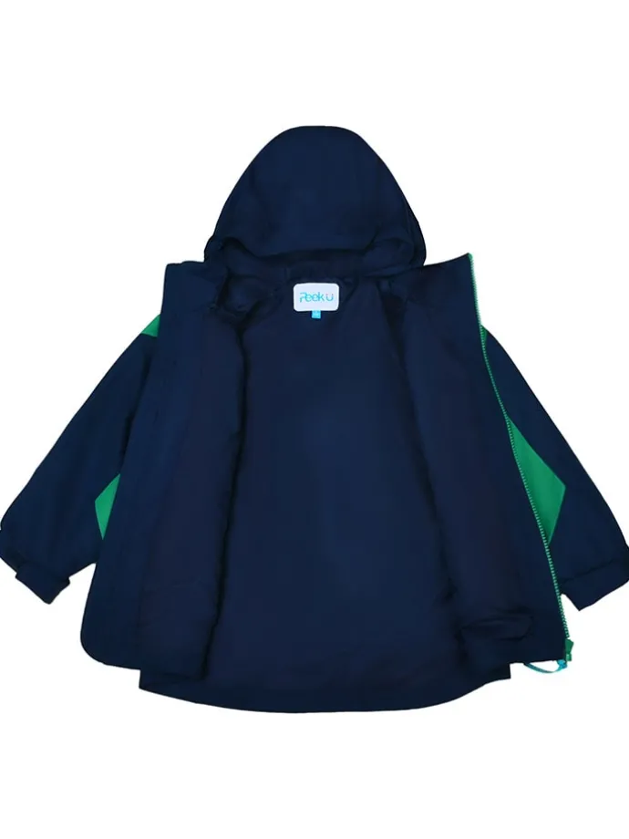 Regenjas "Axel" groen/donkerblauw