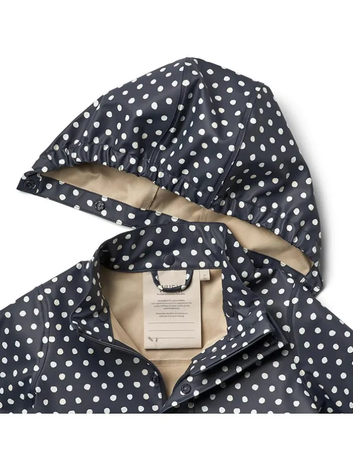 Regenjas "Ollo" donkerblauw/crème