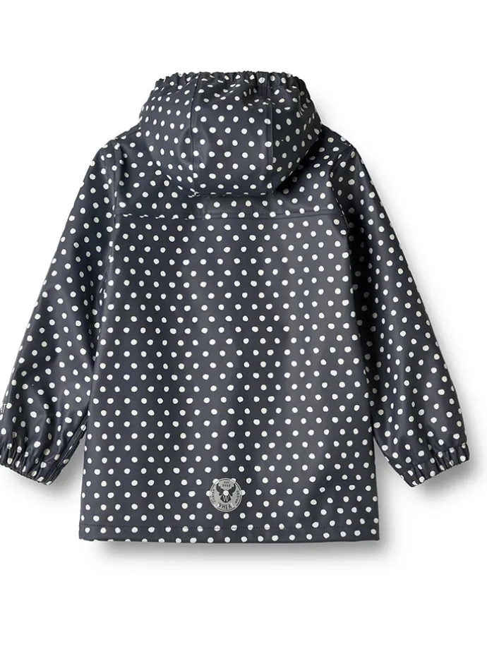 Regenjas "Ollo" donkerblauw/crème