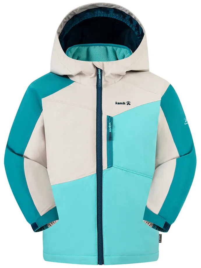 Regenjas "Tara" turquoise/wit