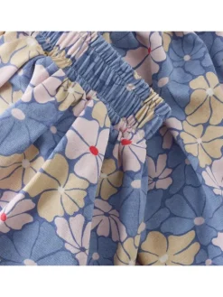 Rok blauw/beige
