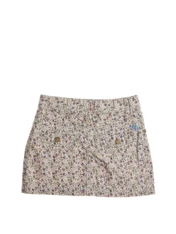 Rok blauw/roze/beige
