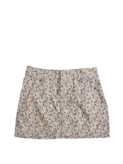 Rok blauw/roze/beige