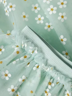 Rok "Floral" turquoise