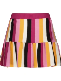 Rok fuchsia/geel/zwart