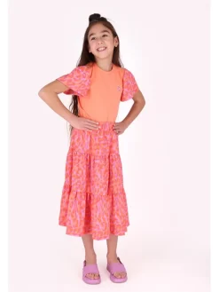 Rok "Riri" oranje/roze