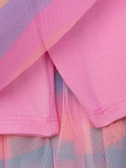 Rok roze/geel/lichtblauw