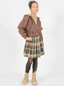 Rok zwart/bruin/wit