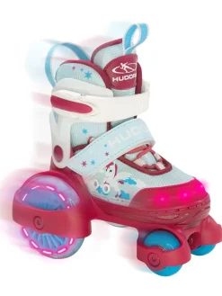 Rolschaatsen "My First Quad led" rood - vanaf 3 jaar