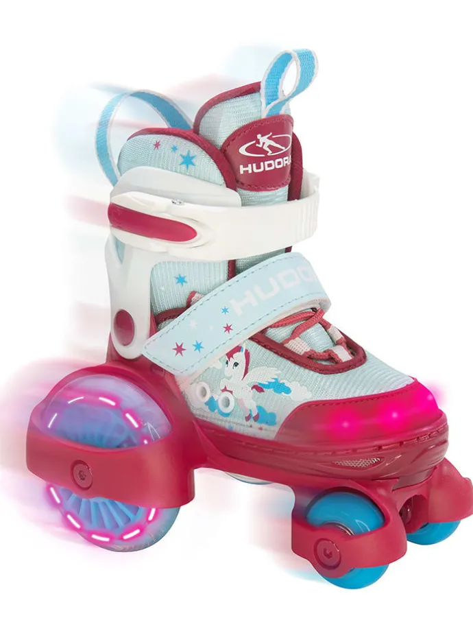 Rolschaatsen "My First Quad led" rood - vanaf 3 jaar