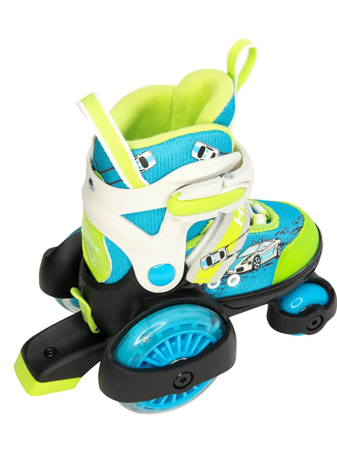 Rolschaatsen "My First Quad led" groen - vanaf 3 jaar