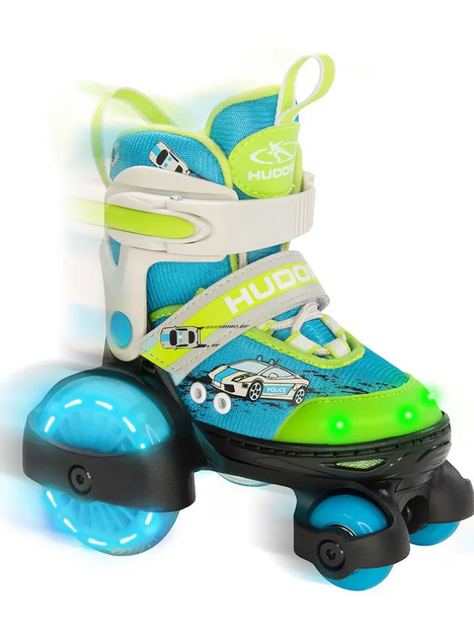 Rolschaatsen "My First Quad led" groen - vanaf 3 jaar