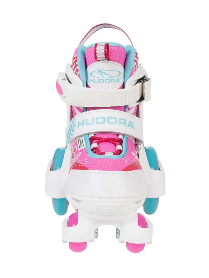 Rolschaatsen wit/roze
