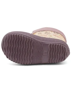 Rubberlaarzen beige/paars