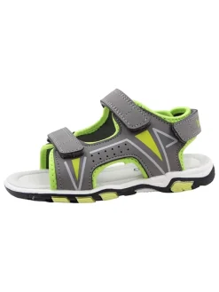 Sandalen grijs/limoengroen