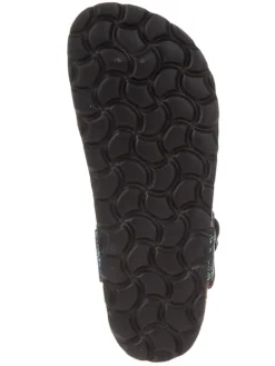 Sandalen zwart/meerkleurig