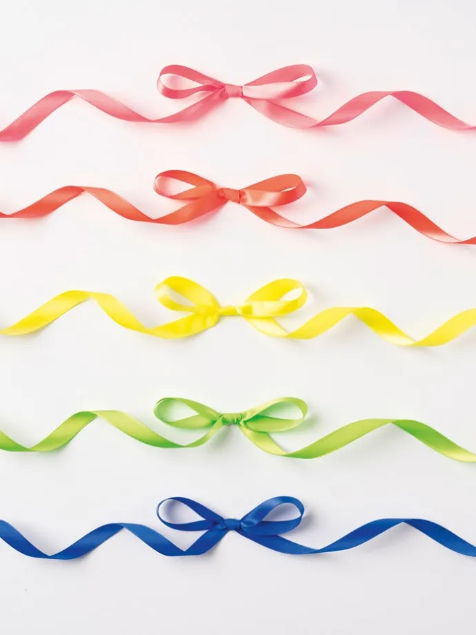 Satijnen lint "Neon" - 5 rollen - vanaf 8 jaar