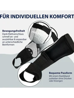Scheenbeschermers met enkelbescherming grijs