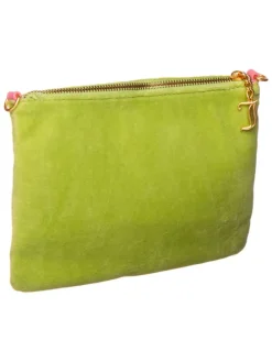 Schoudertas "Ella" groen/roze - (B)24 x (H)18,5 x (D)3 cm