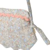Schoudertas "Mollie" oranje/lichtblauw - (L)80 x (B)26 cm