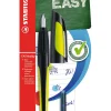 Schrijfleer-vulpen "STABILO Easy buddy - Feder M" zwart/groen