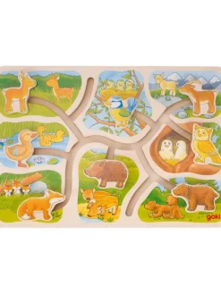 Schuifpuzzel "Wie hoort bij wież" - vanaf 2 jaar