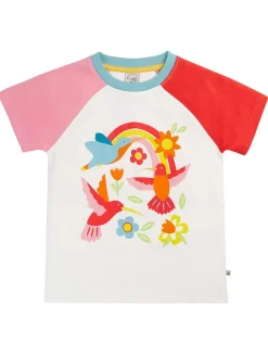 Shirt crème/meerkleurig